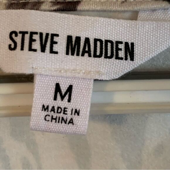 Steve Madden Romper Cheetah Print Stretch w/ Belt Animal Print Medium Gorgeous - Picture 6 of 7